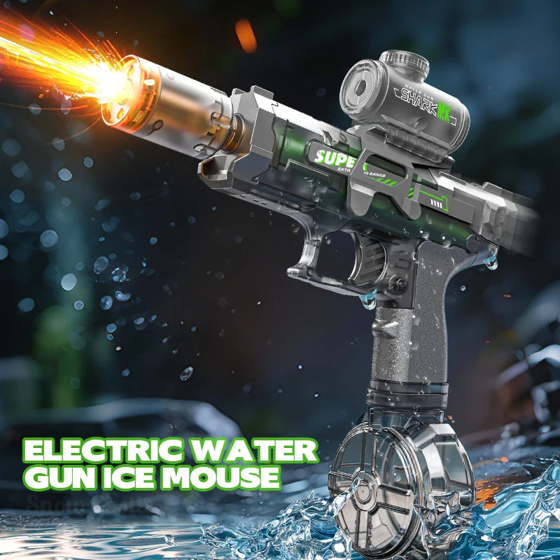 SplashSquad Striker — Long Range Electric Water Gun with LED Lights