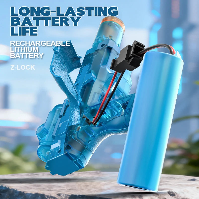 SplashSquad Striker — Long Range Electric Water Gun with LED Lights