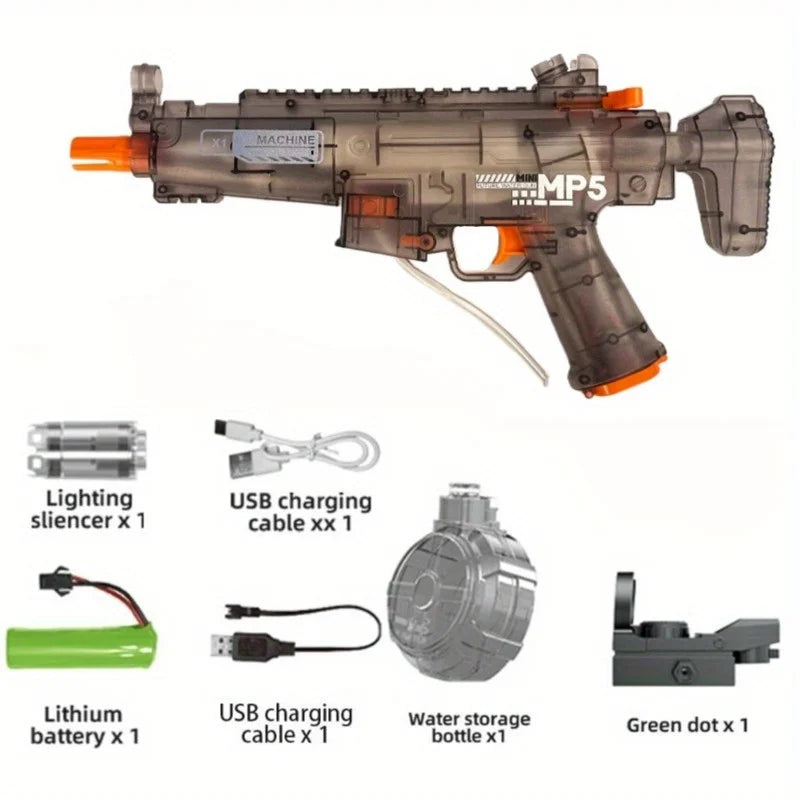 SplashSquad Flash Blaster — Electric Water Gun with LED Lights