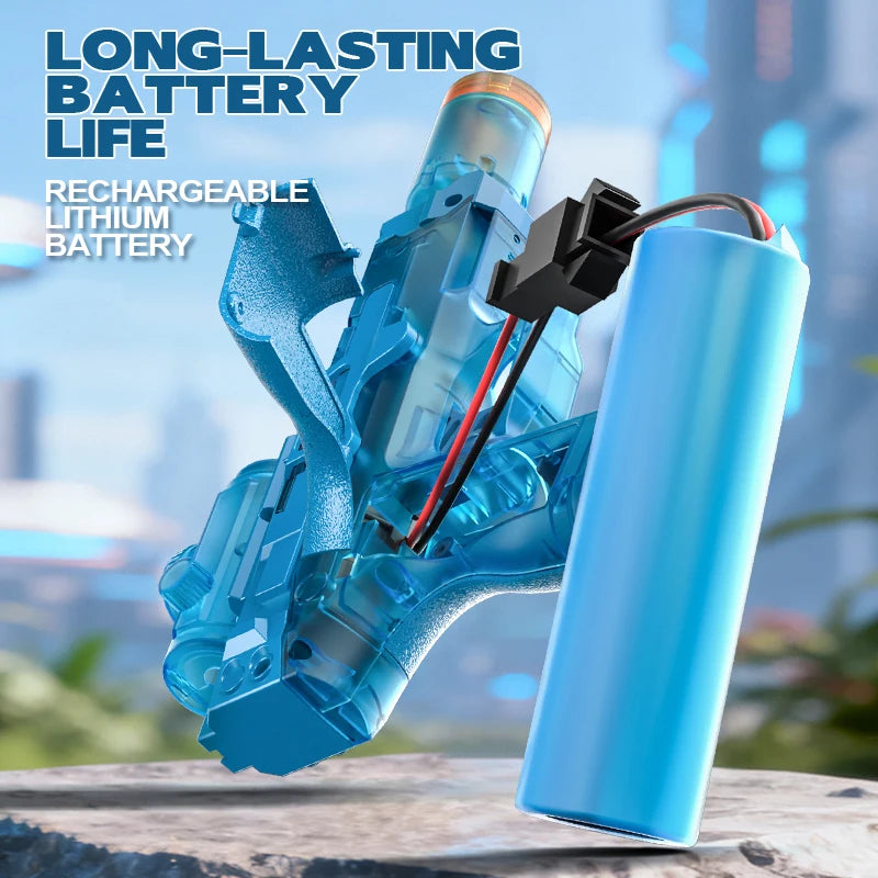 SplashSquad Striker — Long Range Electric Water Gun with LED Lights